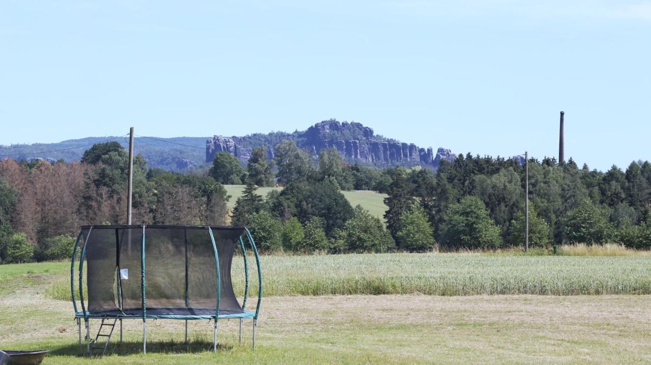 Auszeit Mit Weitblick In Der Saechsischen Schweiz - Kleiner Bauernhof Mit Tieren Und Wallbox Rathmannsdorf Exterior photo
